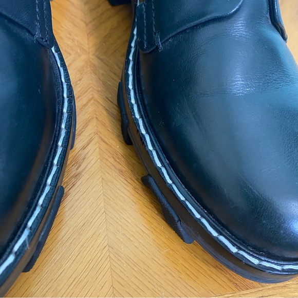 Rag & Bone Shiloh Combat Leather Black Lace Uo Boots Size 10 - Picture 8 of 14